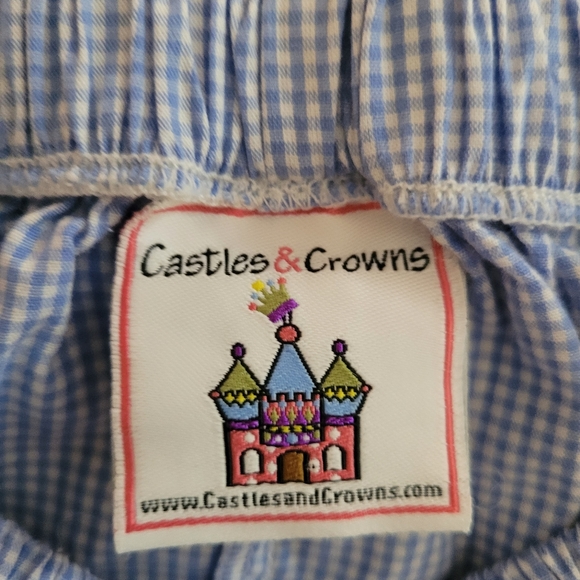 Blue Gingham Shorts - Picture 3 of 5